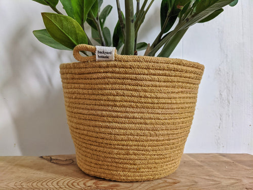 Bol et jardinière en corde teintée naturellement - Marigold